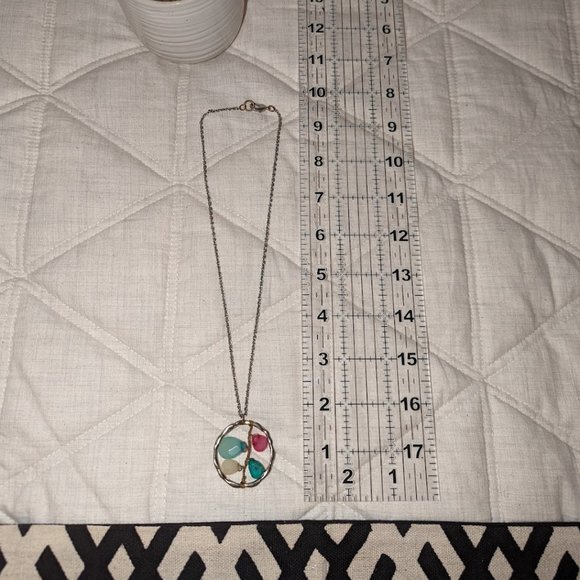 Multi gemstone necklace - Picture 2 of 5